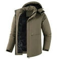 thumbnail image 3 of Letdown Mens Jackets, Hooded - Insulated Detachable Liner Windproof Cold Jacket Casual Thickened Zipper Up Lightweight Jacket for Men, 3 of 7
