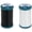 Black / White, variant on 2-PACK - Coats Outdoor Living Thread 200yd - Caribbean Blue