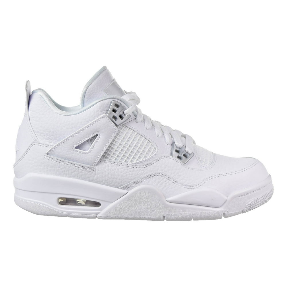 Jordan Air Jordan 4 Retro Big Kids Shoes White/Metallic Silver 408452100