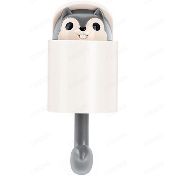 Fiudx Ofertas flash Artículos en oferta Gancho de pared con pegamento para el hogar, colgador bonito para llaves, paraguas, 1 ud.