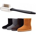 thumbnail image 3 of 2 cepillos de limpieza de gamuza tipo s, cepillo de zapatos de alambre de cobre de limpieza de cuero esmerilado de gamuza de tres lados oso de fresa Electrónica, 3 of 5