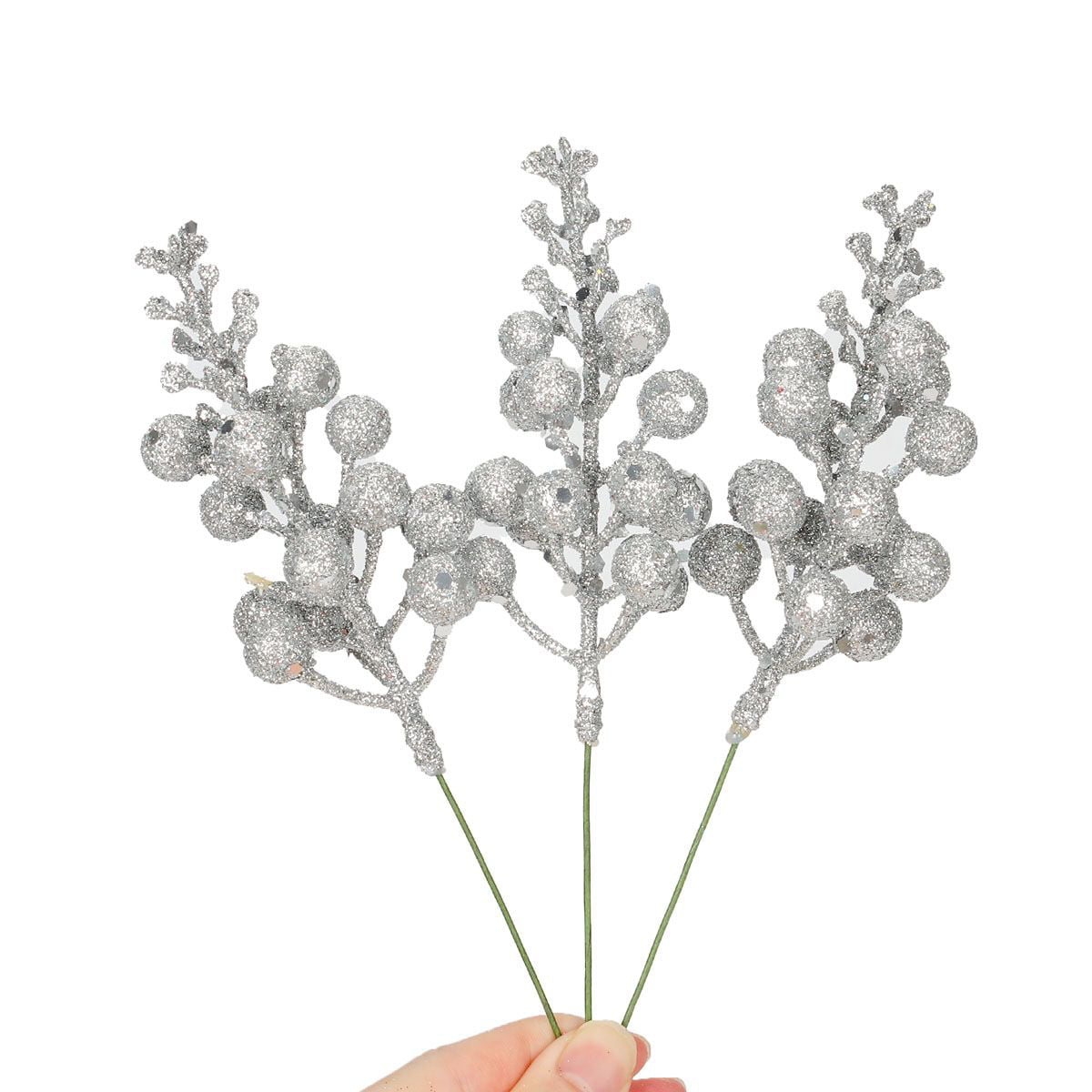  TEHAUX 5pcs 50 Crystal Picks for Christmas Tree Flower Branches  Christmas Wreath Pick Diamonds for Flower Bouquets Faux Garland 50 Stems  Acrylic Drops Mother White Filling The Flowers : Arts, Crafts