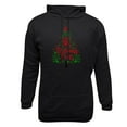 thumbnail image 4 of Jjayotai Mens Funny Sweatshirt, Christmas Novelty Xmas Tree Letter Printed Fashion Pullover Hoodies, Holiday Clothes Black XXL, 4 of 4
