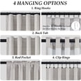 thumbnail image 4 of Jainmy 100% Blackout Flax Linen Curtains for Living Room, Rod Pocket & Back Tabs Light Blocking Thermal Insulated Bedroom Drapes ,52"x84",2 Panels,Linen, 4 of 10