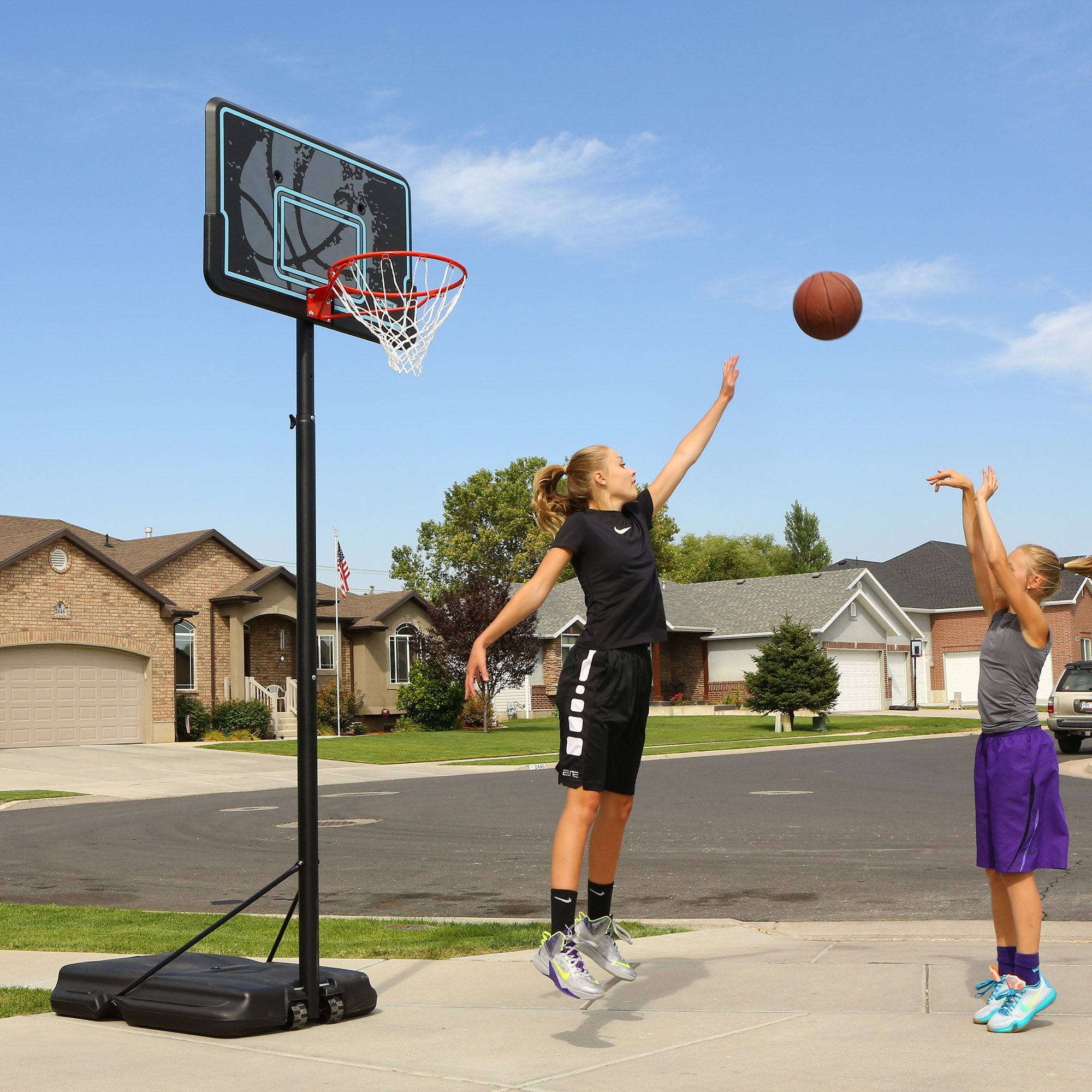 Lifetime Adjustable Portable Basketball Hoop, 44 inch HDPE Plastic Impact® (90759) - image 11 of 17