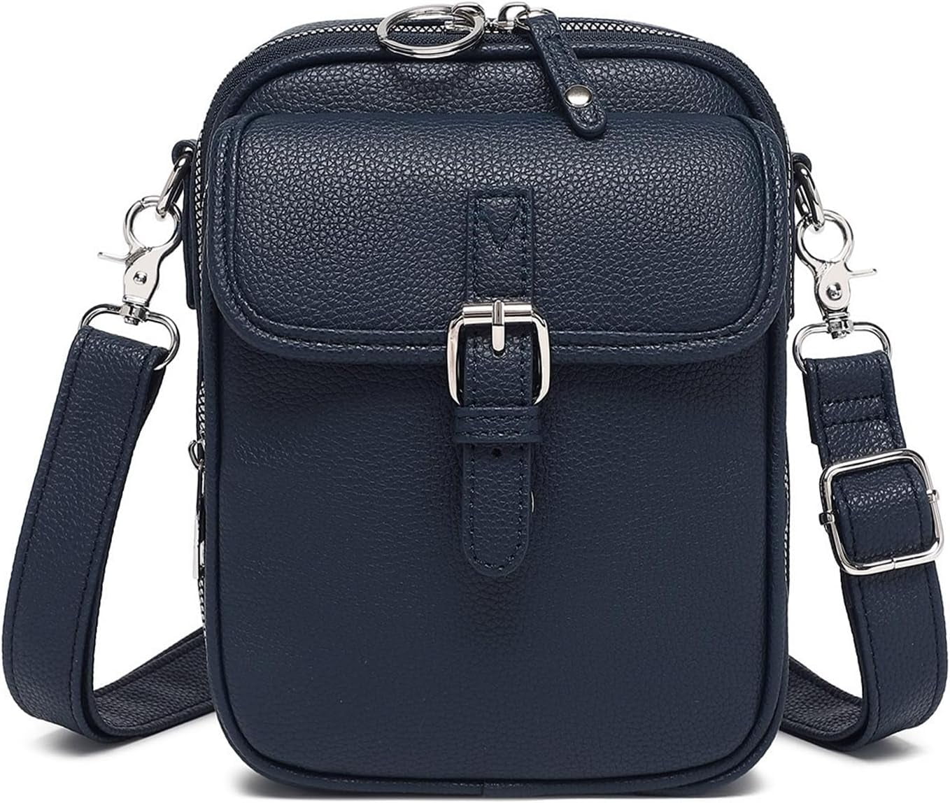 Zara Textured Mini Crossbody Bag for Men with Adjustable Strap