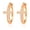 Rose Tone-20mm, variant on Cross Hoop Earrings for Women Cubic Zirconia Ginger Lyne Collection