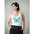 thumbnail image 2 of Celeste Butterfly Racerback Tank Women -SPIdeals Designs, Female XX-Large, 2 of 4