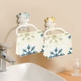 thumbnail image 6 of Kitchen Dish Towels Soft Absorbent Dish Cloths 11"x11" Watercolor Snowflakes 6 Packs, 6 of 9