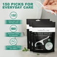 thumbnail image 6 of Dental Floss Picks 300 Count Plant Based Dental Floss Picks Eco Friendly Mint Flavor Tooth Floss, 6 of 6