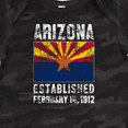thumbnail image 4 of Inktastic Established February 14, 1912 Arizona Flag Boys or Girls Baby Bodysuit, 4 of 5