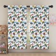 thumbnail image 5 of Blackout Kids Curtains,Monster Cartoon Truck White Pattern Children's Insulated Curtains Set Of 2,Bedroom Essentials,Toddler Room Decor 52"x63", 5 of 5