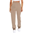 thumbnail image 3 of Sngxgn Women's Joggers Lightweight Hiking Pants Workout Lounge Casual Outdoor(Beige,M), 3 of 4