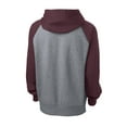 thumbnail image 6 of Sport-Tek Raglan Colorblock Pullover Hooded Sweatshirt-3XL (Maroon/ Vintage Heather), 6 of 6