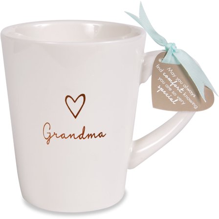 Pavilion - Grandma - 15 oz Stoneware Coffee Cup Mug With Gift Tag