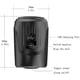 thumbnail image 2 of 1 bocina eléctrica para bicicleta, 100-125 dB, campana electrónica para bicicleta, 4 modos de sonido con batería recargable USB, bocina de bicicleta impermeable de silicona antirrobo de alto volumen (negro) Rojo Verde, 2 of 4