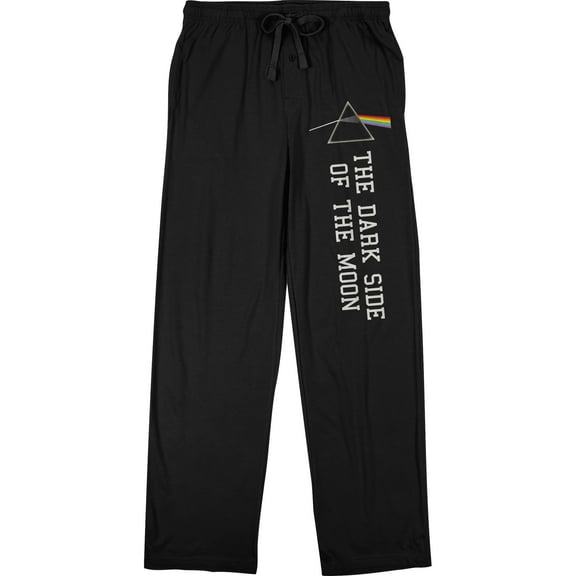 Pink Floyd Dark Side Of The Moon Men's Black Sleep Pajama Pants-Medium