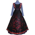 thumbnail image 4 of Women's Royal Winter Queen Dress - Elegant Storybook Gown with Shirt, Overdress & Belt, 4 of 7