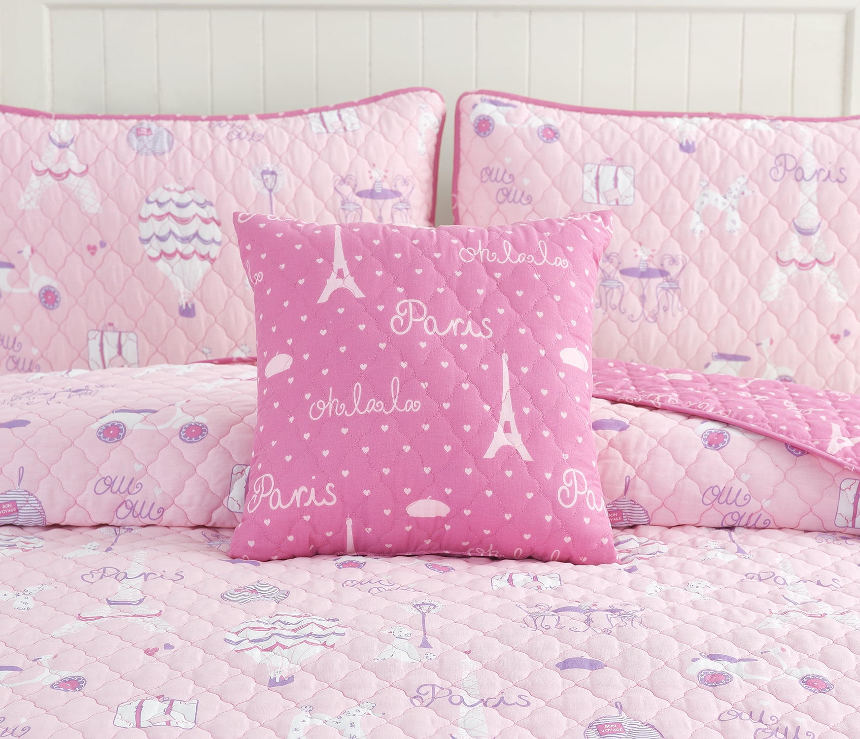 Alex + Bella 4-Piece Pink Bedding Quilt Sets, Queen