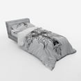 thumbnail image 2 of Ambesonne Black White Bedding Set 3 Pcs, Gothic Themed Shape, Twin XL, White and Black, 2 of 2