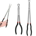 thumbnail image 3 of Evjurcn 2Pcs Hose Pliers 11inch 16inch Electrical Disconnect Pliers O-shaped Hose Clamp Pliers Steel Long Handle Spark Plug Removal Pliers for Electrical Connectors and Cooling Hose Clips, 3 of 6