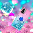 thumbnail image 5 of Phone Case for Redmi Note 10 4G,Case for Redmi Note 10S, Shiny Bling Quicksand Effect TPU Bumper Case with Four Corners Protection Cover for Redmi Note 10 4G/Redmi Note 10S, Pink Blue, 5 of 14