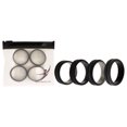 thumbnail image 1 of Juego de anillos de boda de silicona ROQ 2 capas Negro-Camuflaje 4 x 15 mm, 1 of 1