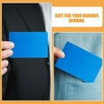 thumbnail image 1 of Raindrops 100Pcs Blank Blue Metal Business Card Blanks with Smooth Surface and Rounded Corners, 1 of 8
