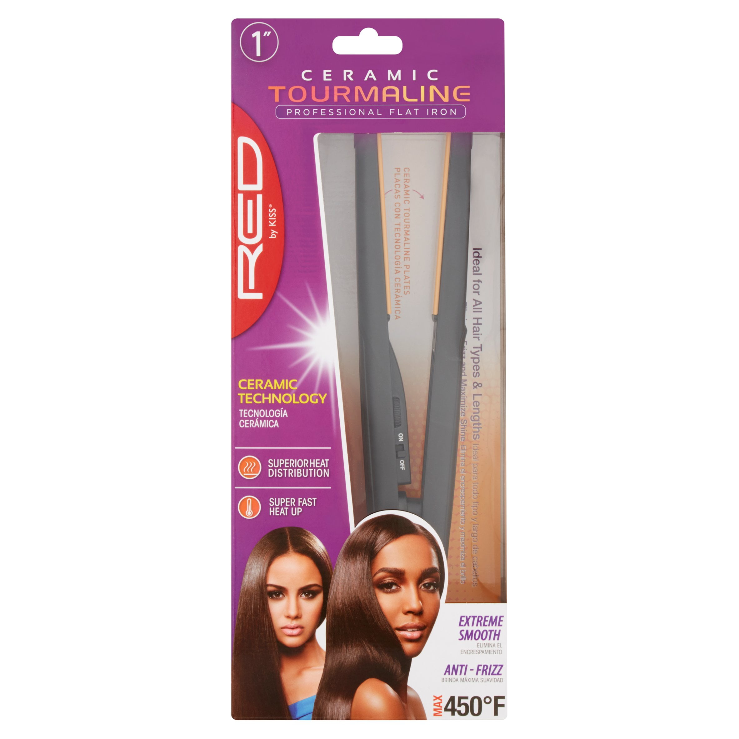 kiss tourmaline ceramic flat iron