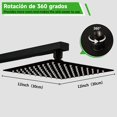 thumbnail image 4 of SOLVEX Cabezal de Ducha de Lluvia 12 Pulgadas, Regadera Cuadrada para Ba&ntilde;o, Cabeza de Ducha de Ba&ntilde;o, Regadera Acero Inoxidable, Acabado Negro, SP-50022-3, 4 of 6