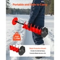 thumbnail image 6 of KFFKFF Ice Auger Drill Bit, 8in Diameter 39in Length, Cordless Nylon Ice Fishing Auger with 13.4in Extension Rod, Drill Adapter, Top Plate, and Blade Guard, 6 of 9