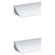 thumbnail image 1 of Ounissouiy Barrera de ducha con tira inferior de goma ajustable para garaje Flexible y confiable Blanco 100 cm 2Conjunto, 1 of 1