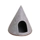 thumbnail image 2 of Nido de gato de fieltro, nido de mascotas semi cerrado, casa de cuevas semi -semienclosa triangular transpirable, acogedora cama de carpa para mascota, 2 of 9