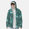 thumbnail image 4 of Sigee Lephants in the Jungle Print UPF50+ Men's Sun Protection Hoodie Shirt SPF UV Shirt Long Sleeve Fishing Outdoor Lightweight, S-3XL, 4 of 9