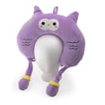 thumbnail image 6 of Mango Steam 19" Animal Travel Pillow with Waving Ears - Soft Plush Neck Support for Kids - Owl, Purple, 6 of 7