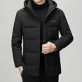 thumbnail image 2 of Chaqueta corta de plumón de seda de leche con estampado, sombrero extraíble, ropa de diseñador para hombre 2024, abrigo frío para hombre para invierno, chaqueta acolchada para hombre, 2 of 4