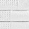 thumbnail image 6 of Home Essence Spa Waffle Jacquard 6 Piece Towels Set, White, 6 of 12