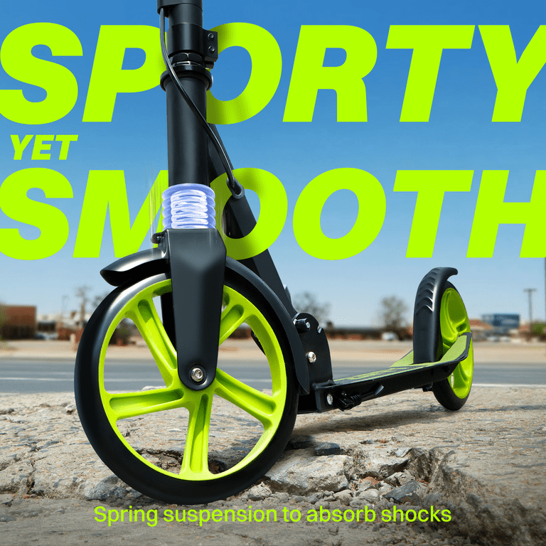 ZIFFY Kids Scooter with Hand Brake,Foldable Kick Scooter for Ages