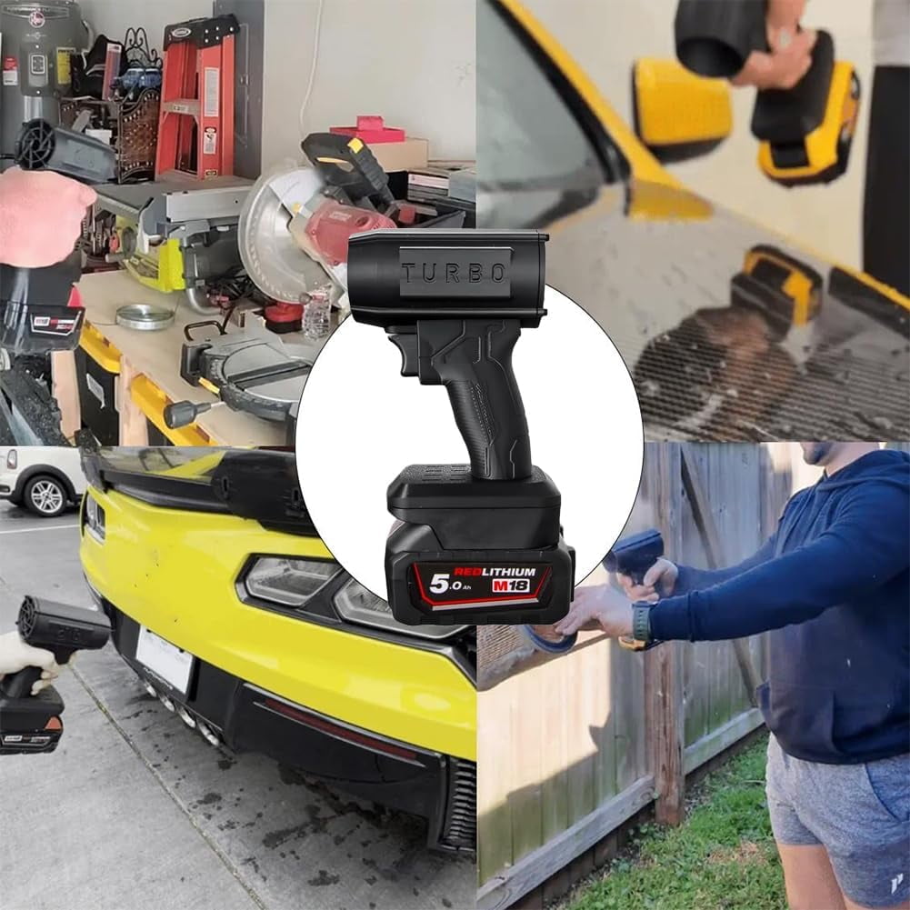 Storm Industries Blower 2026 New, 160,000 RPM 200 Mph, Cordless Storm Car Dryer, Leaf Blower for Car, Patio, Snow, Lawn Dryer(for Dewalt)