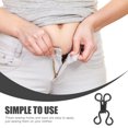 thumbnail image 3 of OULII 100pcs Metal T-Shirt Clips Clothing Accessory Fastener Black for Artists Sewing, 3 of 5