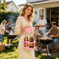 thumbnail image 4 of Foldable 2 Bottle Drink Carrier Portable Bottle Holder Handheld Two Cup Caddy for Outdoor Party, 4 of 4