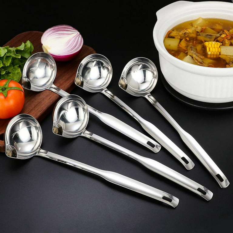 Oil Separator Spoon, Stainless Steel Oil Separator Soup Ladle, Household Fat  Separator Spoon, Grease Separator Ladel, Hot Pot Oil Separator Spoon, Oil  Filter Spoon For Cooking, Serving Spoon For Soup Strainer, Cookware 