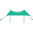 thumbnail image 5 of Gymax 7x7 FT Portable Beach Canopy Tent Shelter w/ Sand Anchor Carry Bag Green, 5 of 8