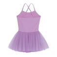 thumbnail image 4 of Yartina Girls Sequined Ballet Dance Dress Tutu Skirted Leotard Princess Dress Purple 2-3, 4 of 7