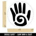 thumbnail image 2 of Southwestern Style Tribal Hand with Swirl Self-Inking Rubber Stamp Ink Stamper - Sky Blue Ink - Mini 1/2 Inch, 2 of 7