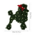 CHXonu Sausage Dog Wreath Branches Green Leaves Garland For Front Door