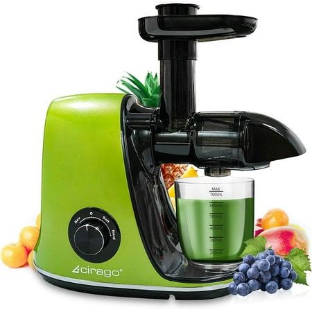 

Juicer Machines Slow Masticating Juicer Extractor Two Speed Adjustment Easy To Clean Quiet Motor Cold Press Juicer For Vegetables And Fruits Bpa-Free (Green)