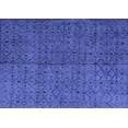 thumbnail image 1 of Ahgly Company Indoor Rectangle Abstract Blue Modern Area Rugs, 2' x 4', 1 of 4