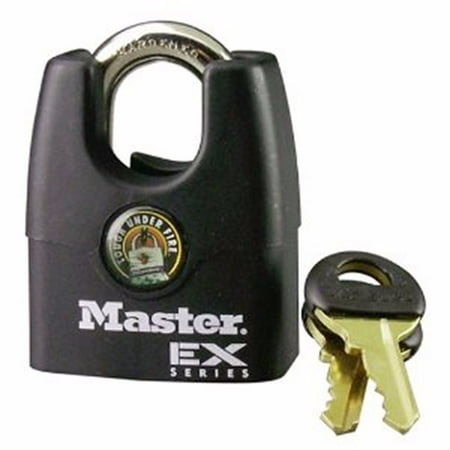 Universal Pin Padlock - Master 20740604 Master Lock 1Dex Ex Laminated Steel Pin Tumbler Padlock, 1-3/4-Inch