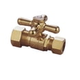 thumbnail image 1 of Kingston Brass Vintage Straight Stop With 5/8" OD Compression x 1/2" OD Compression, 1 of 1